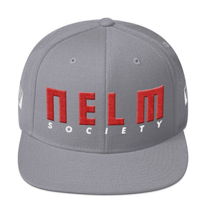 NELM SOCIETY RED Snapback Hat