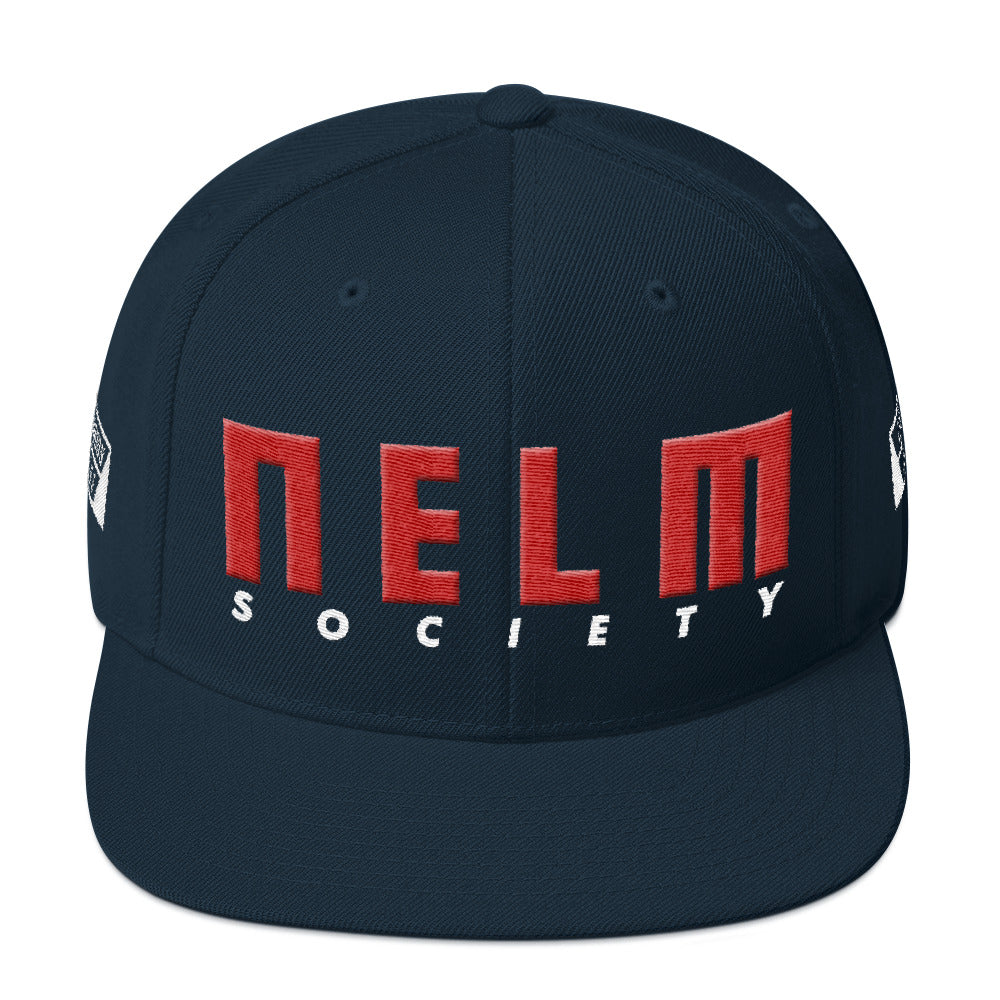 NELM SOCIETY RED Snapback Hat