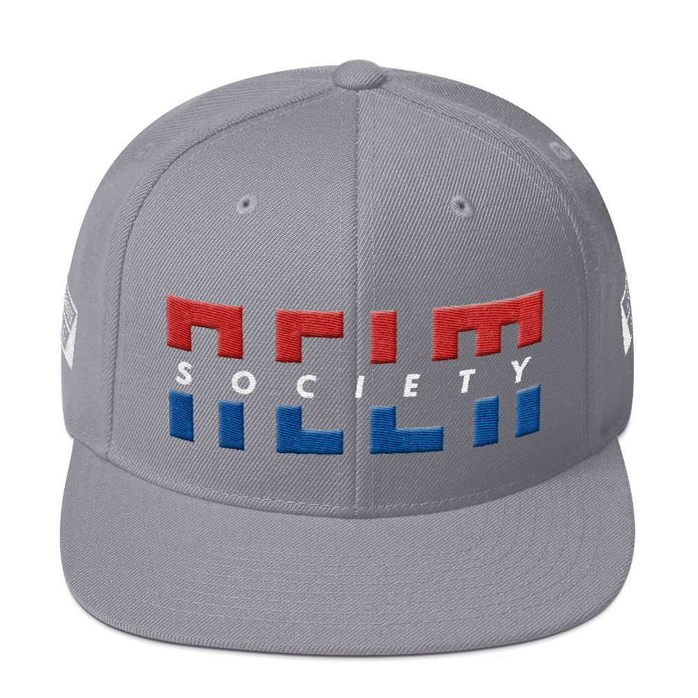 NELM SOCIETY SPLIT RWB Snapback Hat