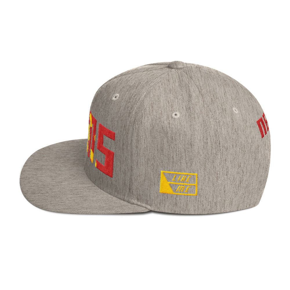 NELMS Red/Yellow Camo Design Snapback Hat