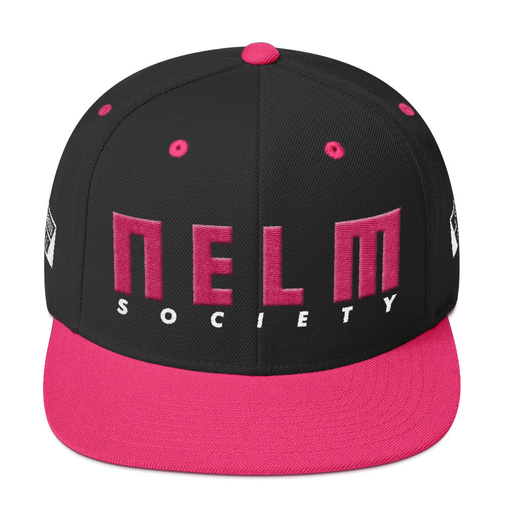 NELM SOCIETY PINK Snapback Hat