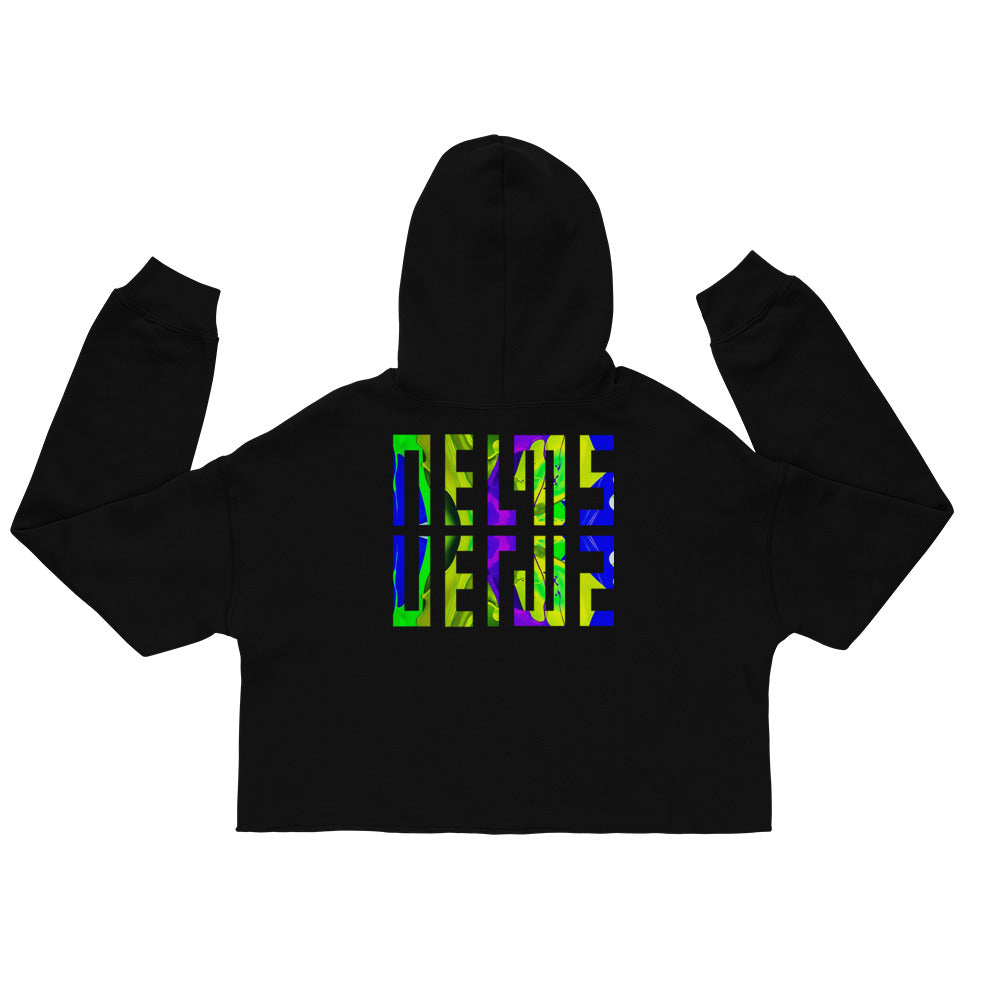 NELMS PSYCHEDELIC I Crop Hoodie