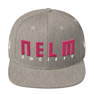 NELM SOCIETY PINK Snapback Hat