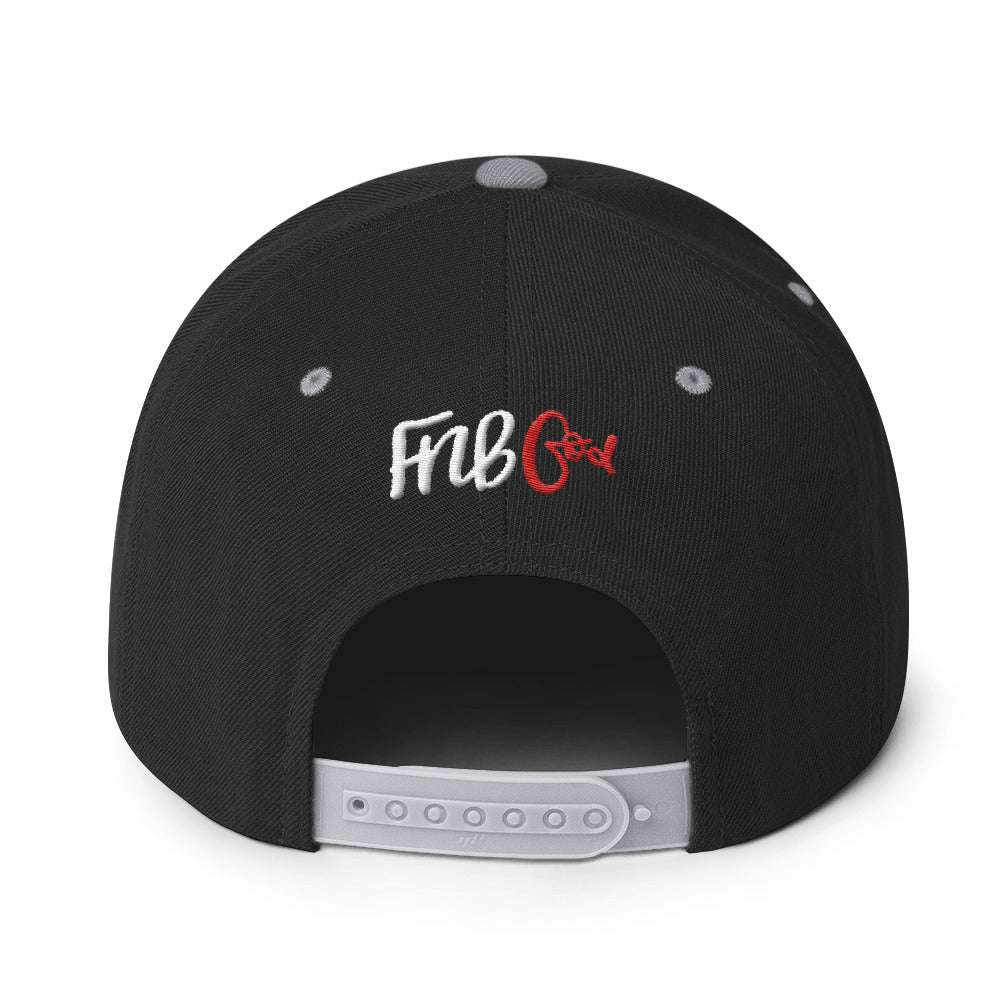 NELMS FNBGod White/Red Snapback Hat